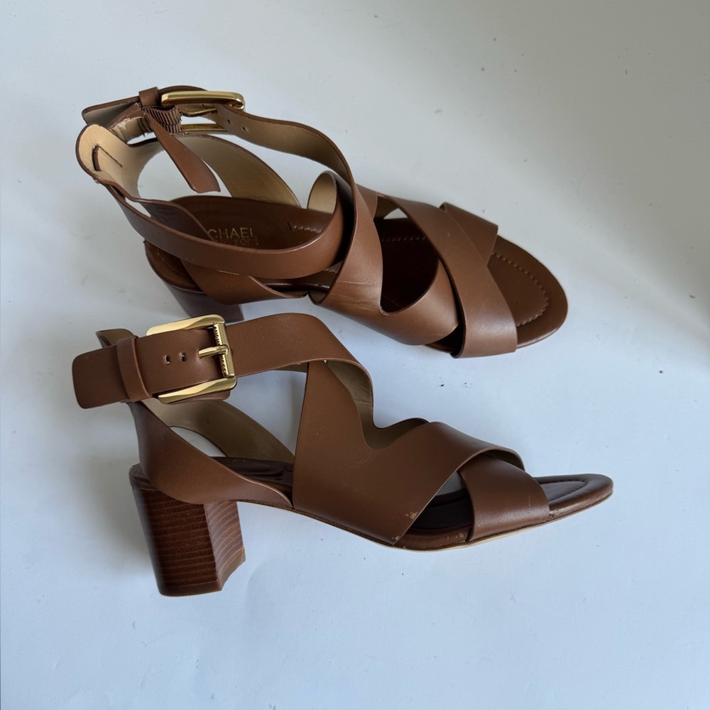 MICHAEL Michael Kors Maribella Brown Sandal Size 6.5 - Picture 6 of 15
